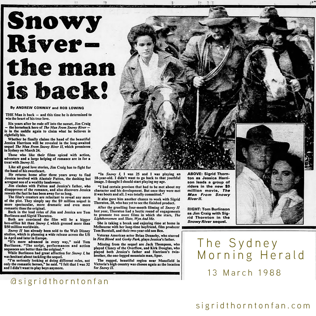 Snowy River - the man is back!