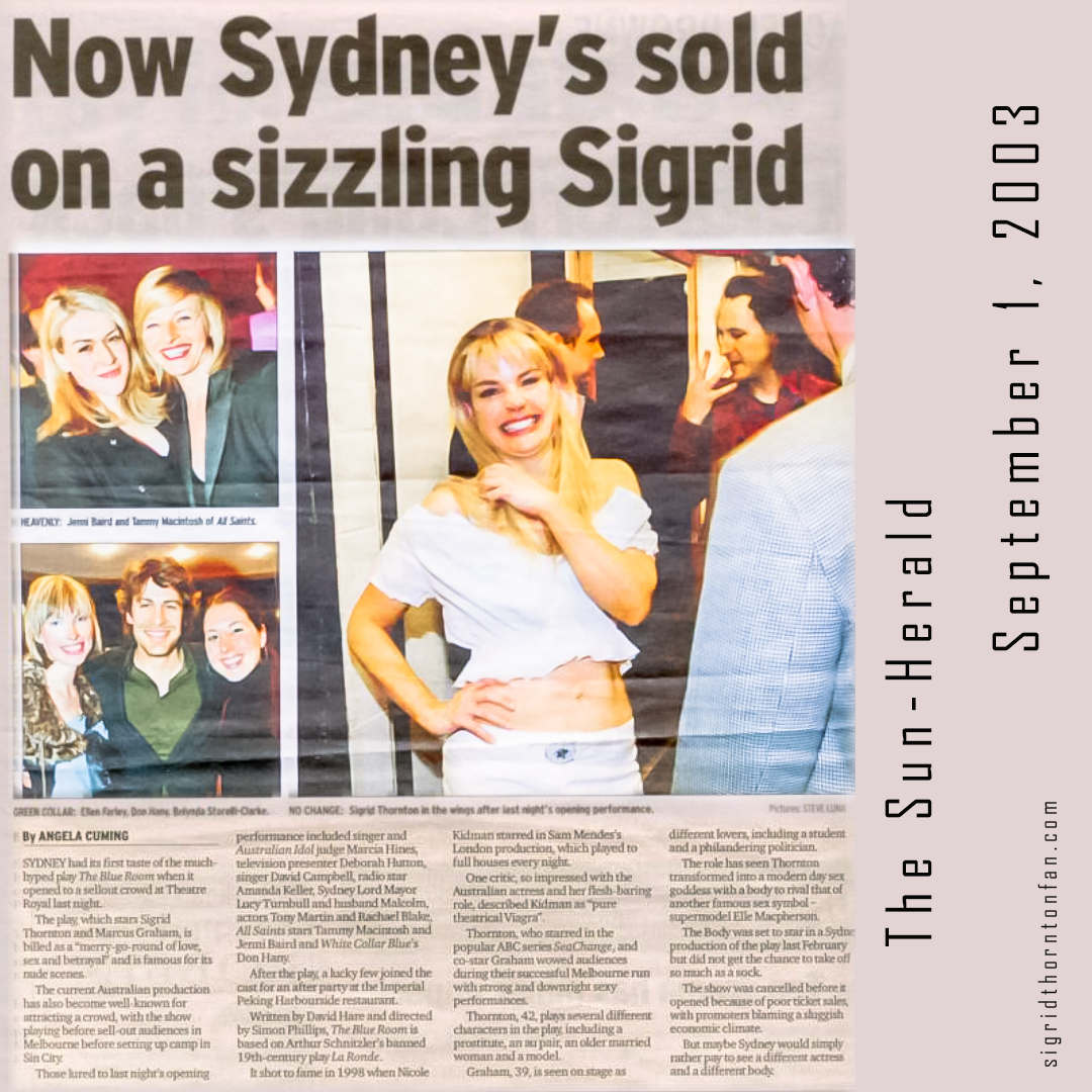 The Sun Herald Sept 1 2003