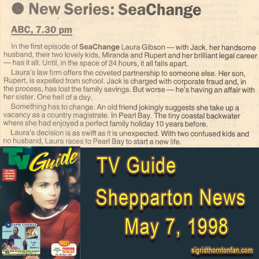 TV Guide - May 7, 1998 Sigrid Thornton SeaChange