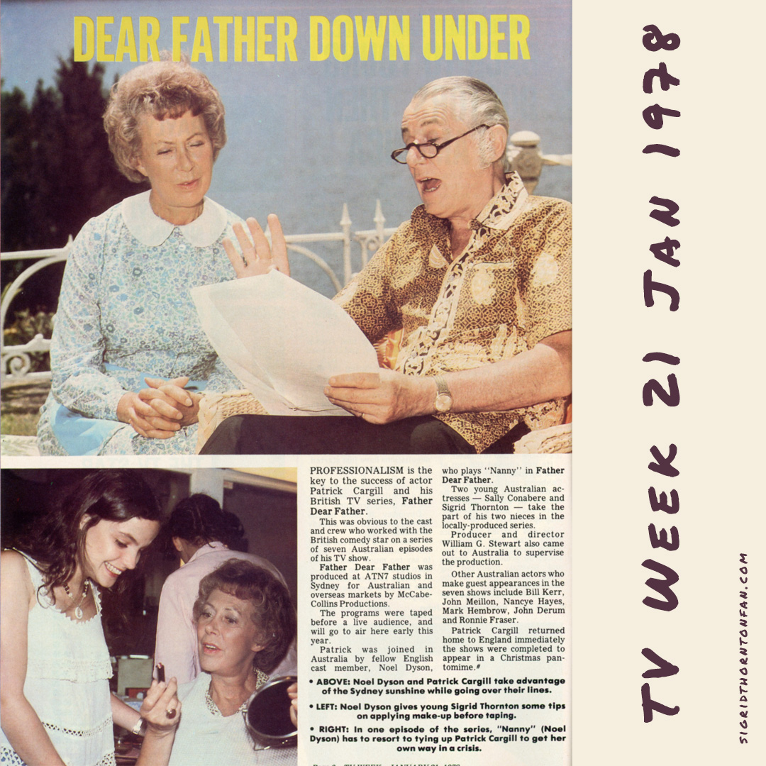TV Week Father, Dear Father Sigrid Thornton