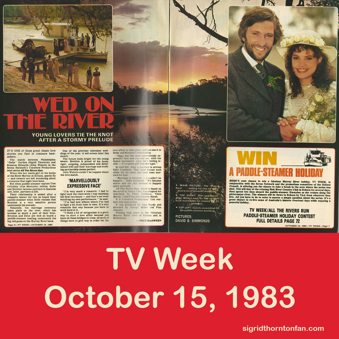 TV Week Oct 15 1983 All the Rivers Run