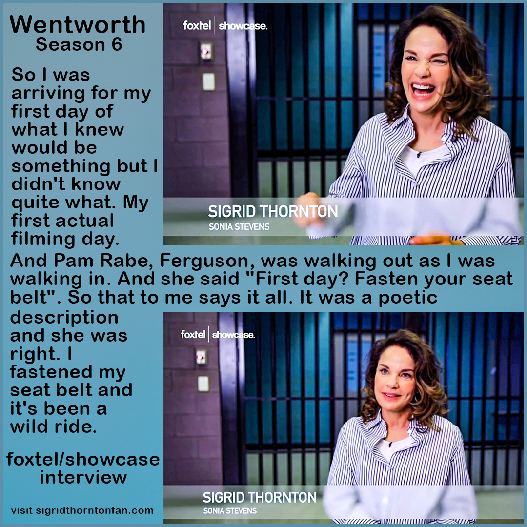 Wentworth Season 6 interview Sigrid Thornton