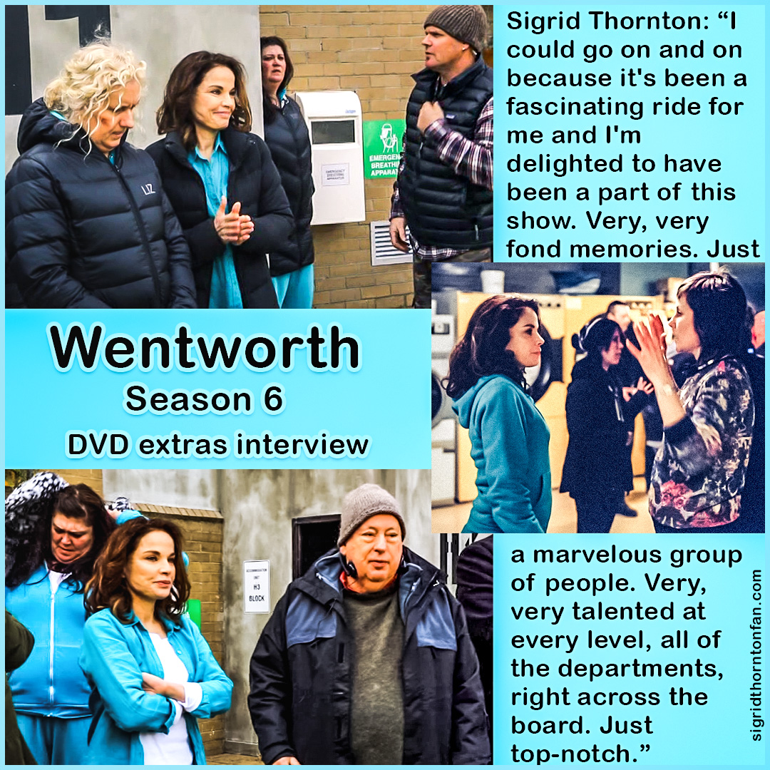 Wentworth Season 6 interview Sigrid Thornton