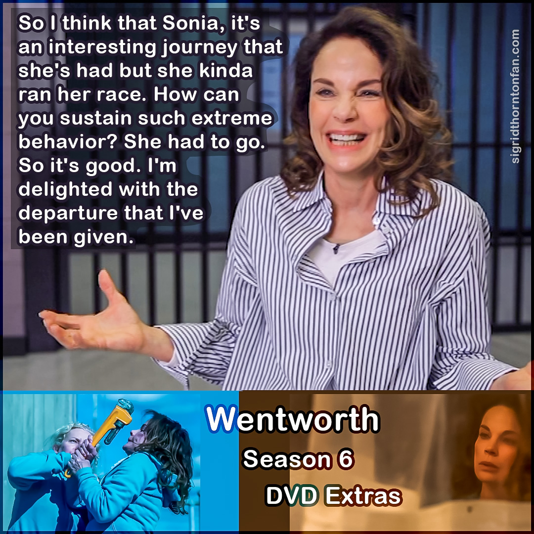 Wentworth Season 6 interview Sigrid Thornton